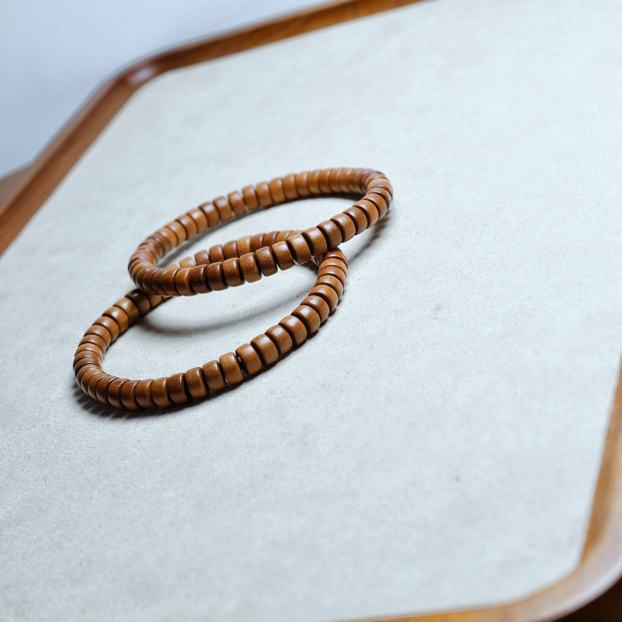 桃木手串 药片精工归圆手串