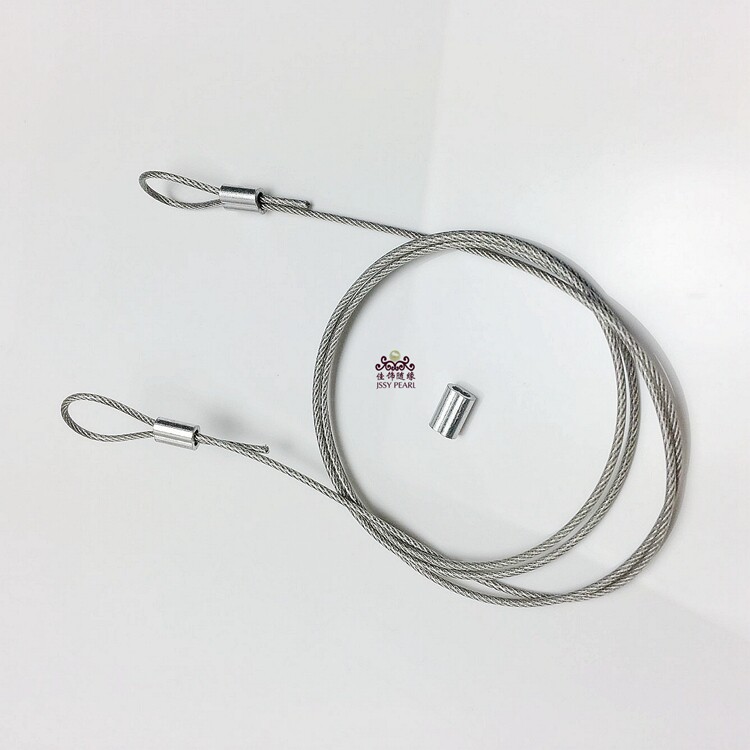 Wood Pearl Pearl Double Head Punching Machine Footed steel wire rope drilling machine accessories with buckle multi-style