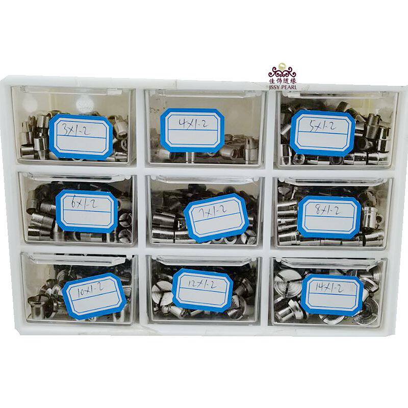 1 2mm aperture double head punching machine automation machine Buddha pearl collet pearl gripping head bodice fixing appliance