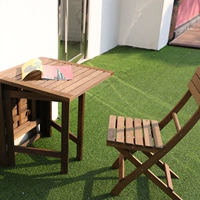 Простая установка без твердой древесины и расширенный складной стол.