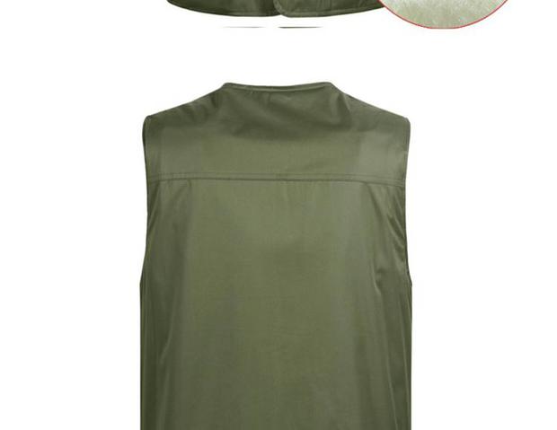Trung niên cộng nhung nhung ấm áp vest nam mùa đông cộng với tóc dày vest nhiều túi vest vai bố áo lông vũ