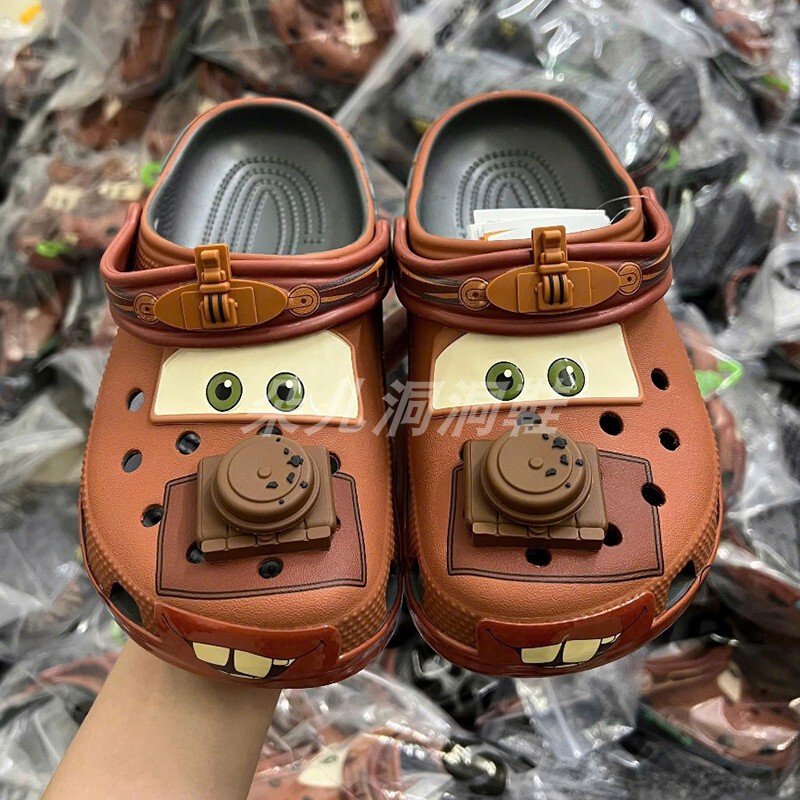Mater and Mcqueen Parent-Child Clogs, Sandals, Beach Shoes, Slip-On Sandals Mater and Mcqueen Parent-Child Clogs, Sandals, Beach Shoes, Slip-On Sandals