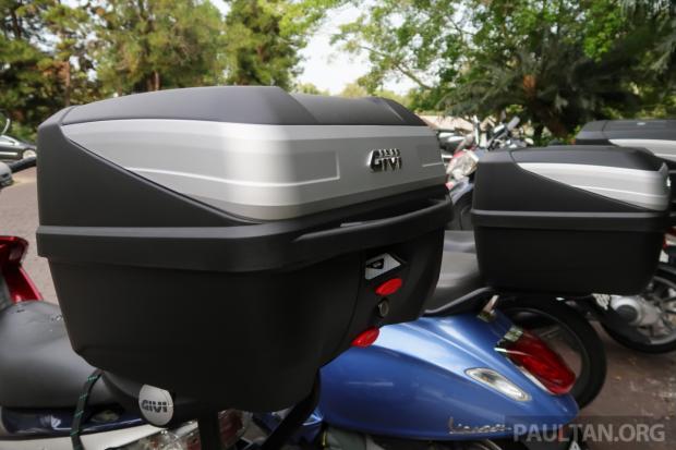 Knight net givi xe tay ga hộp đuôi xe máy B32N PCX150 NMAX155 lưới đuôi thông minh - Xe gắn máy phía sau hộp hộp để đồ xe máy