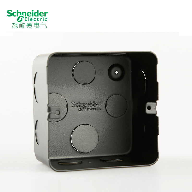 Schneider ground plug-in shadow box ground plug-in special bottom box ground socket bottom box metal shadow box M225B