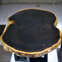 Size:140*77*7 ebony big board natural edge solid wood tea table Purple sandalwood desk Dining table desk