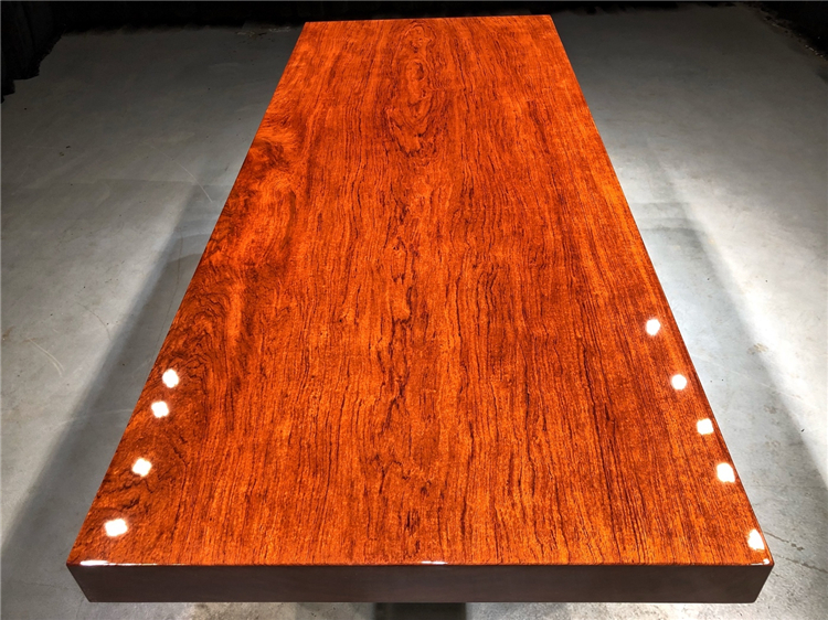 Size: 200 * 83 5 * 9 ba flower large plate solid wood log red wood natural side tea table furniture desk painting case