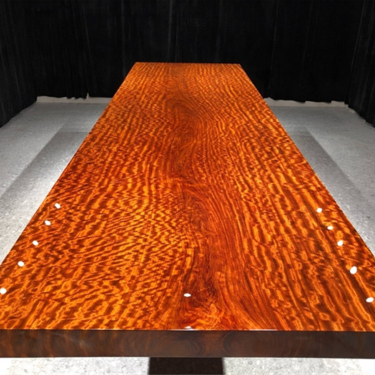 Size: 380-110-10 5A Bahua large board solid wood log mahogany natural side tea table furniture desk