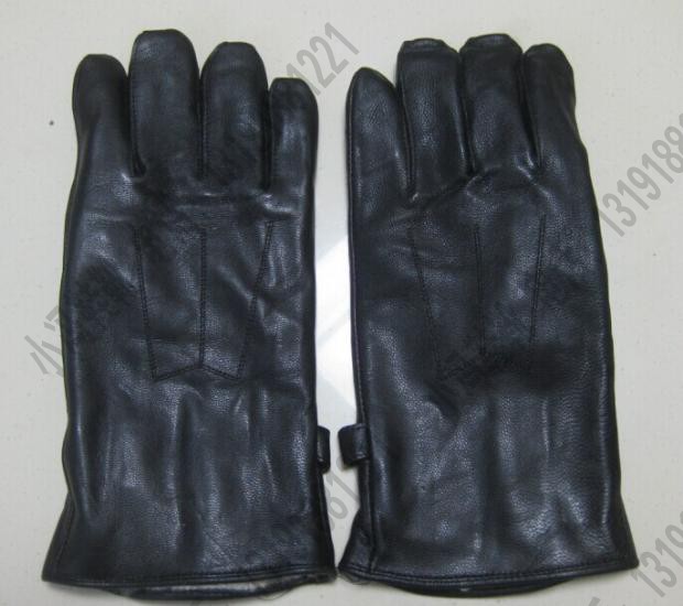 Inventory of old goods WJ five fingers of fur skin gloves cotton gloves leather wool lamb gloves