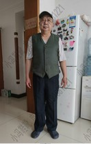 Stock old 90 s 8793 cotton vest green vest waistcoat cotton waistcoat