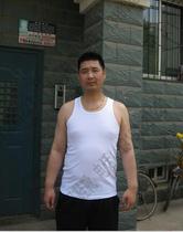 White vest white sleeveless physical training suit hurdle vest sweatshirt