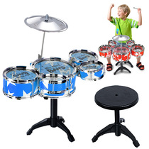 Simulation jazz drum Childrens drum set toy Music early education enlightenment activity gift Practice snare drum beating musical instrument