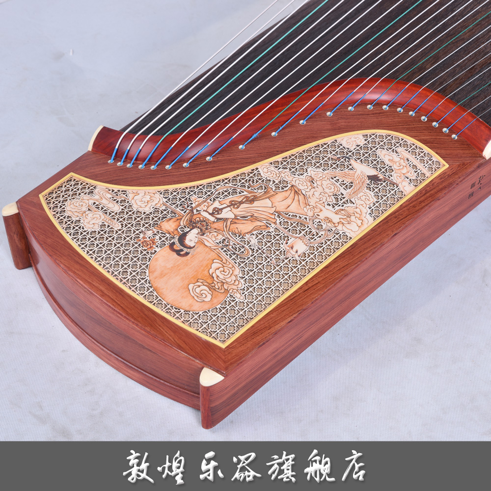 Guzheng Dunhuang Brand Dunhuang Guzheng 694RR Foyun Zhongshan Fairy (Dunhuang Musical Instrument Flagship Store)