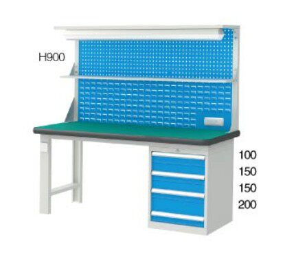 GWB-1800-11 4 drawer landing heavy tool cabinet 1800*750*800 with 30 B2 boxes