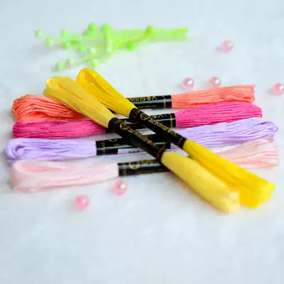 Spring cross stitch embroidery thread cotton Egyptian long staple cotton embroidery thread number can