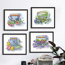 Cross stitch line embroidery 2021 New embroidery small pieces small simple modern dining room living room hand embroidered hipster