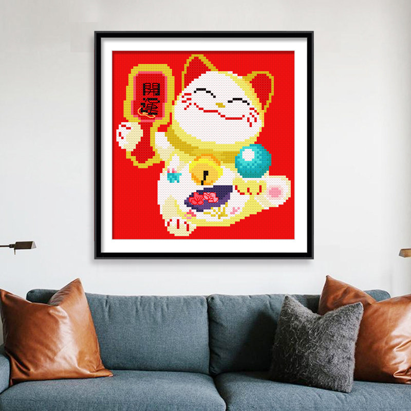 Cross embroidered 2022 line embroidered new living room bedroom with a small new hand by hand simple embroidered small pieces