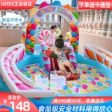 INTEX Детская дорожная горка, бассейн с шариками для младенца, детский спрей для игр в воде