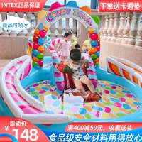 INTEX Детская дорожная горка, бассейн с шариками для младенца, детский спрей для игр в воде