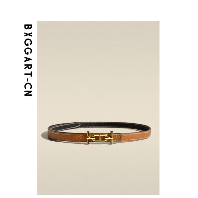 YD001 Women's genuine leather belt for women's decoration, matching skirts and jeans, European and American fashionable double-sided leather belt