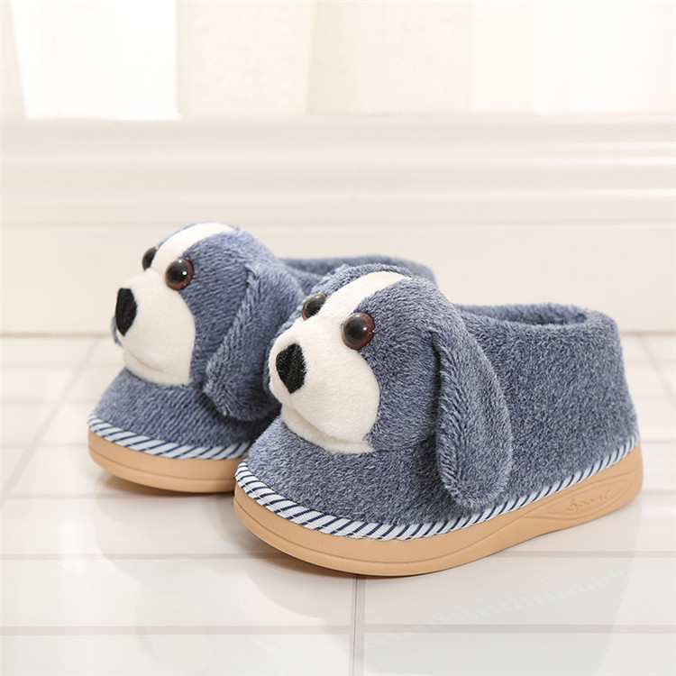 Chaussons enfants en suède pour hiver - semelle caoutchouc - Ref 1031076 Image 25