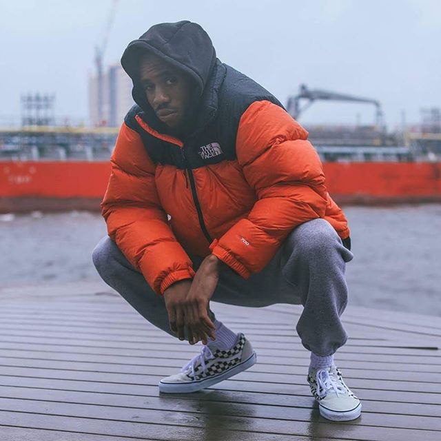 The North Face 1996 NUPTSE TNF Áo khoác bạo lực màu cam / xanh dương / xám Bắc xuống NJ1DJ58 - Thể thao xuống áo khoác áo khoác lông vũ uniqlo
