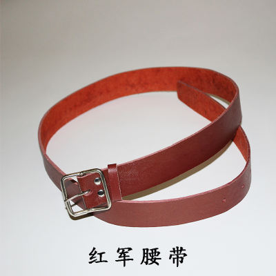 Film and television performance props: Red Army soldiers' belts, adult and children's outer belts of the Eighth Route Army and the New Fourth Army, needle-buckle armed belts