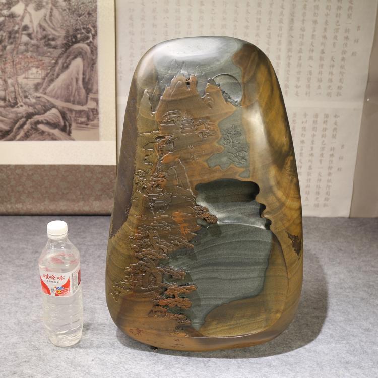 High-end collection grade Inkstone Terrace Clouds End Autumn Colors Zhengzong Origin Pit (Song Hang) Fish Golden Fizzy Ribbon