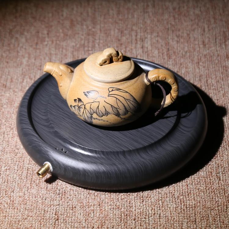 Small Tea Sea Single Tea Sea Single Tea Sea Tea House Tea Pot Bearing Dry Soak Terrace Stone Ink Stone Tea Tea Tray Stone Tea Tray Pot