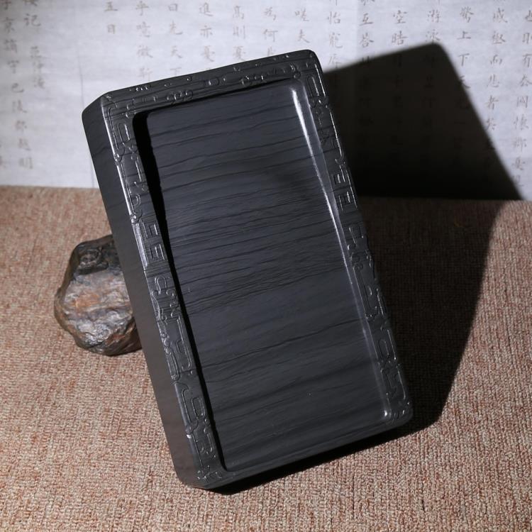 10-inch Rectangular Large Ink Stone (Han Longstone) Brick Ink and End-Inkstone Ink-Inkstone Imitation Ancient Ink Stone FINE WATER RIPPLE Inkstone