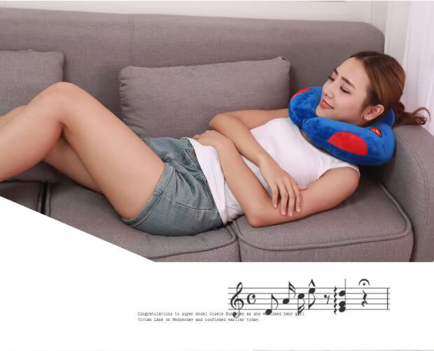 Máy bay đường dài đi ngủ dễ thương đốt sống cổ tử cung hình chữ u gối cổ gối ở nước ngoài du lịch xe du lịch gối gối ôm dài