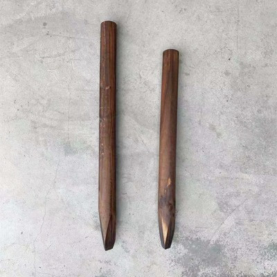 Anti-corrosion wood fenced carbonized wooden fence decorated wooden column photography prop single log plug fence