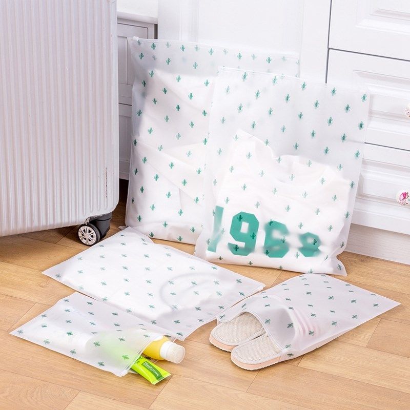 Cactus travel storage bag travel luggage clothing clothes underwear finishing storage bag waterproof sealing bag