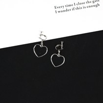 Cold wind Super fairy ear clip without ear hole female Korean simple fresh temperament trendsetter earrings Mori retro earrings