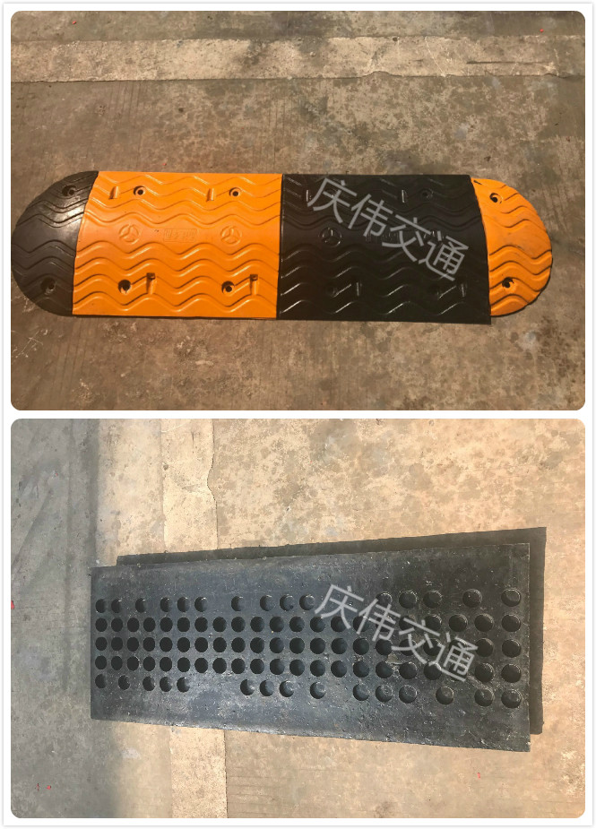 Wave-type quality rubber deceleration with slow speed blocking belt inside the gas station can oversize the truck