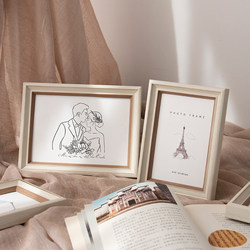 Photo Frame Table 6-inch 10-inch 7-inch Bedroom Living Room Wedding Dress Photo Washing Photo Frame Printing Photo Oil Painting Stick Frame