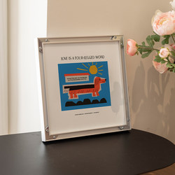 Industrial flat DIY Normcore Scandinavian aluminum frame frame 30*30 mounted photo aluminum alloy photo frame with cardboard