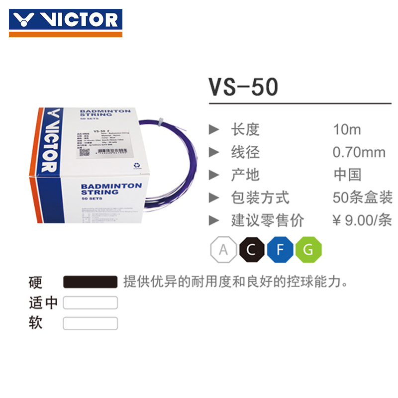 10 VICTOR VS50 badminton training line Yonex 65 95 line racket line