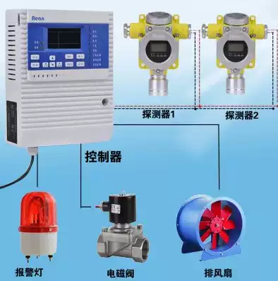 Fixed hydrochloric acid HCL concentration detector hydrogen chloride toxic gas leak detector alarm