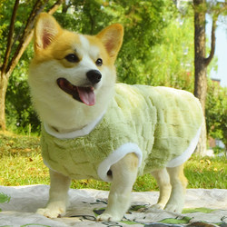 Corgi, Shiba Inu, Teddy, Dachshund Dog Clothes, Autumn and Winter Anti-Shedding Vest, Medium-Sized Dog Anti-Dirt Warm Fleece Vest
