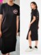 ສິ້ນ summer ໃໝ່ 2023 boy trendy brand long skirt slimming side slit loose loose dress black trendy