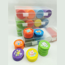 Boxed points reward coins customized learning coins teaching coins customized childrens points encourage card exchange currency customization