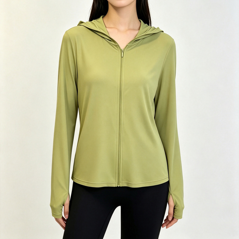 Mulberry Silk Twisted Sun Protection Clothing for Women, Uv Protection | Thin Long-Sleeved Hooded Outdoor Sun Protection Cardigan with Thumb Holes Mulberry Silk Twisted Sun Protection Clothing for Women, Uv Protection | Thin Long-Sleeved Hooded Outdoor Sun Protection Cardigan with Thumb Holes