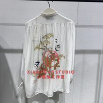 Little Faye ED counter 2021 Autumn EBA3TOP026 Crew Neck Deer Print Shirt Top 2999