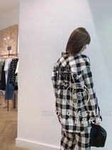 Spot Little Faye MO counter 21 Autumn MBA3SHT014 Plaid Loose Wonder Woman Shirt 1899