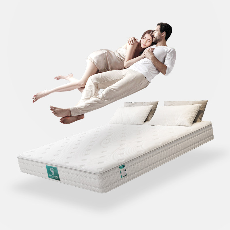 Peter Ai latex mattress Simmons mattress soft and hard dual-use independent spring coconut palm pad 1 8m bed household thick mattress