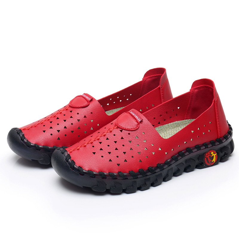 Red Ox Tendon Soft Bottom, Super Comfortablenon-slip comfortable Sandals female Flat bottom summer soft sole leisure time pregnant woman 2020 new pattern Hollow out reverent ventilation Mom shoes
