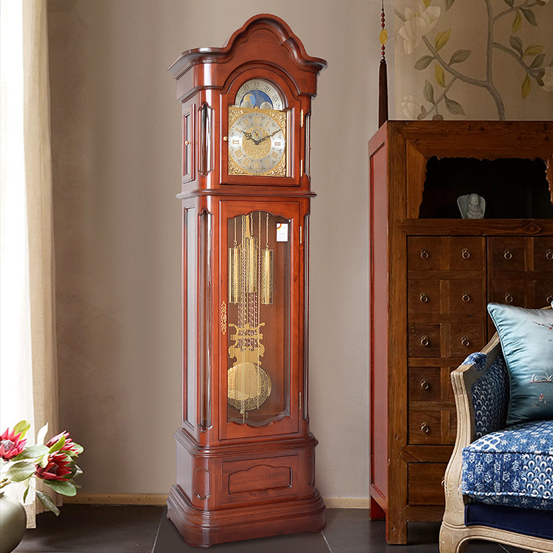 Arctic star machinery bell high-end solid wood floor bell German Hermler movement seat bell living room home decoration standing bell-Taobao