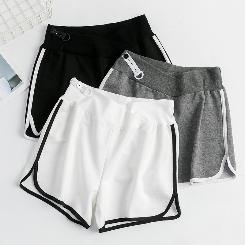 Pregnant Woman Shorts Summer Fashion Exterior Wearing Damp Inner Hitch Pants Thin Safety Pants Casual Pants Gestation Pregnant Woman Pants