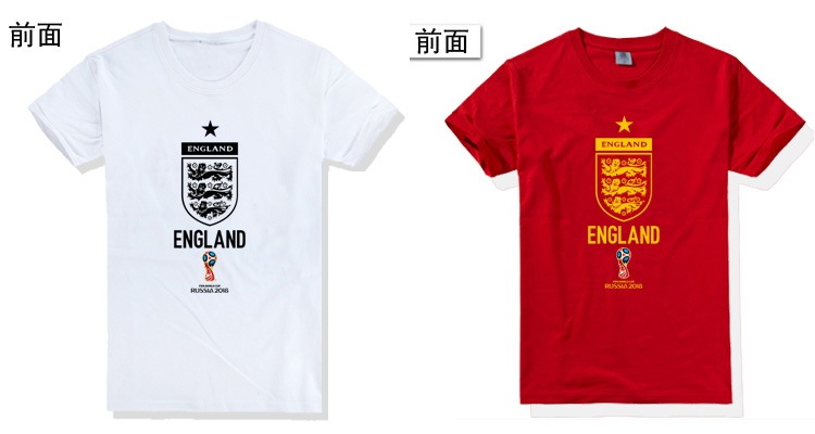 World Cup Brazil Argentina Đức Bồ Đào Nha Anh Pháp LOGO Ngắn Tay Áo Bông Vòng Cổ T-Shirt