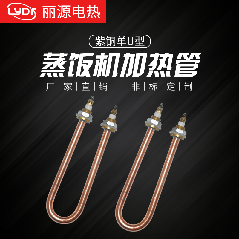 All copper single U steam locomotive heating pipe steam cabinet electric pipe heating pipe water heating rod